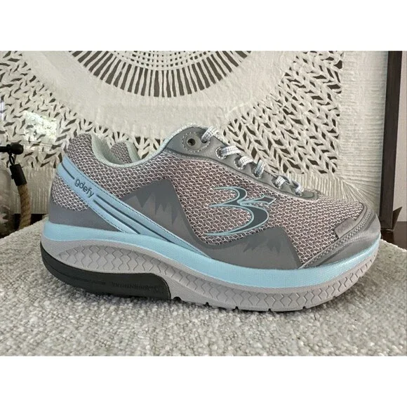G-Defy Mighty Walk Athletic Shoes Women's Size 9 Gravity Defyer Grey Blue - Picture 2 of 13